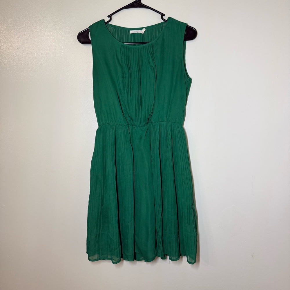 Tulle Sleeveless Green Mini Dress